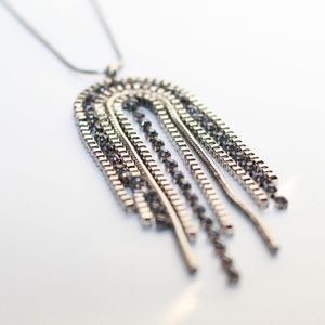 BANANA REPUBLIC Silver Jewel Pendant Necklace NWT